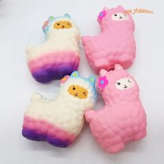 Đồ Chơi Squishy Hình Con Cừu Màu Hồng Dễ Thương - Đồ Chơi Giảm Stress, Móc Khóa Trang Trí Bàn Học, Quà Tặng Trẻ Em