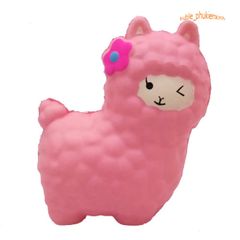 Đồ Chơi Squishy Hình Con Cừu Màu Hồng Dễ Thương - Đồ Chơi Giảm Stress, Móc Khóa Trang Trí Bàn Học, Quà Tặng Trẻ Em