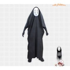 Bộ Trang Phục Vô Diện Kaonashi Cosplay - Áo Choàng Đen, Mặt Nạ và Găng Tay - Phù Hợp Cho Trẻ Em và Người Lớn