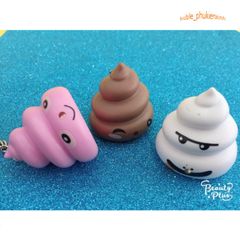 Móc Khóa Hình Cục Shit Phát Sáng Đèn Led - Phụ Kiện Dễ Thương Nhiều Màu Sắc và Âm Thanh Vui Nhộn cho Fan Hâm Mộ