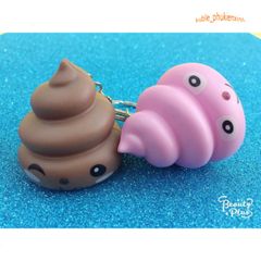 Móc Khóa Hình Cục Shit Phát Sáng Đèn Led - Phụ Kiện Dễ Thương Nhiều Màu Sắc và Âm Thanh Vui Nhộn cho Fan Hâm Mộ