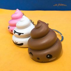 Móc Khóa Hình Cục Shit Phát Sáng Đèn Led - Phụ Kiện Dễ Thương Nhiều Màu Sắc và Âm Thanh Vui Nhộn cho Fan Hâm Mộ