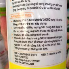 Thuốc Diệt Mối Mythic 240SC 1 Lít - Hiệu Quả Nhanh Chóng, Không Mùi, Pha Dễ Dàng, Tiết Kiệm Đến 4 Lần so với Sản Phẩm Khác