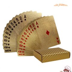 Bộ Bài Tây Mạ Vàng 500 Euro - Bộ Bài Phong Thủy Độc Đáo Kèm Hộp Đựng Sang Trọng, Chất Liệu Bền Bỉ