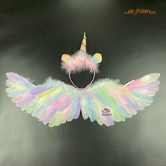 Cánh Thiên Thần Cosplay Trắng/Đen/Đỏ - Phụ Kiện Hóa Trang Halloween Cho Trẻ Em và Người Lớn, Tiệc Tùng, Lễ Hội