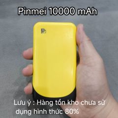 Pin Sạc Dự Phòng PINMEI 10000mAh - Nhỏ Gọn, Dung Lượng Cao, Sạc 10W - Thiết Bị Chống Quá Tải Chất Lượng Cao