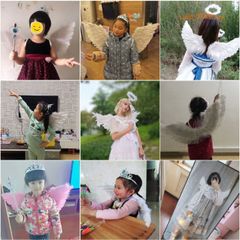 Cánh Thiên Thần Cosplay Trắng Cho Bé - Kích Thước 40*15cm, Phụ Kiện Tiệc Hóa Trang Đẹp Mắt