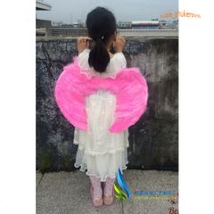 Cánh Thiên Thần Lông Vũ Sáng Bóng - Phụ Kiện Trang Phục Hóa Trang Cho Tiệc Giáng Sinh & Halloween, Dễ Dàng Kết Hợp, Thích Hợp Cho Mọi Lứa Tuổi
