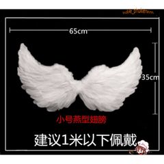 Cánh Thiên Thần Lông Vũ Sáng Bóng - Phụ Kiện Trang Phục Hóa Trang Cho Tiệc Giáng Sinh & Halloween, Dễ Dàng Kết Hợp, Thích Hợp Cho Mọi Lứa Tuổi