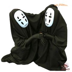 Bộ Đồ Cosplay Kaonashi - Nhân Vật Ma Vô Diện từ Hayao Miyazaki Spirited Away Cho Trẻ Em và Người Lớn - Áo Choàng và Mặt Nạ Vô Diện