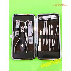 Bộ Dụng Cụ Bấm Móng Tay 12 Món Cao Cấp Với Hộp Da Sang Trọng - Dụng Cụ Làm Nail Tự Nhiên và Tiện Lợi