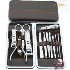 Bộ Dụng Cụ Bấm Móng Tay 12 Món Cao Cấp Với Hộp Da Sang Trọng - Dụng Cụ Làm Nail Tự Nhiên và Tiện Lợi