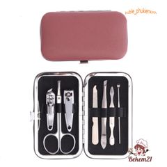 Bộ Dụng Cụ Chăm Sóc Móng Tay Chân Mini 7 Món Đa Năng - Kềm Cắt Da, Lấy Khóe, Dụng Cụ Làm Nail Tiện Lợi Tại Nhà
