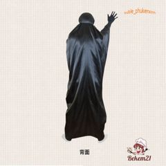 Bộ trang phục hóa trang Vô Diện Spirited Away - Set cosplay hoàn chỉnh cho trẻ em và người lớn, áo choàng đen và mặt nạ độc đáo