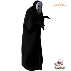 Bộ trang phục hóa trang Vô Diện Kaonashi từ Hayao Miyazaki - Cosplay Spirited Away cho trẻ em và người lớn, áo choàng và mặt nạ độc đáo.