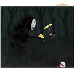 Bộ trang phục hóa trang Vô Diện Kaonashi từ Hayao Miyazaki - Cosplay Spirited Away cho trẻ em và người lớn, áo choàng và mặt nạ độc đáo.