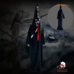 Trang Phục Hắc Bạch Vô Thường Halloween - Bộ Đồ Hóa Trang Kinh Dị Cho Lễ Hội, Phù Hợp Người Lớn 155-185cm