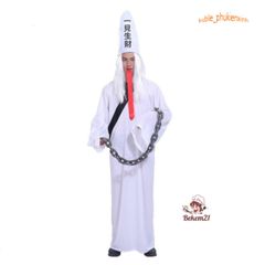 Trang Phục Hắc Bạch Vô Thường Halloween - Bộ Đồ Hóa Trang Kinh Dị Cho Lễ Hội, Phù Hợp Người Lớn 155-185cm