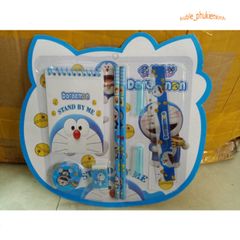 Bộ dụng cụ học tập 4 trong 1 - Bút chì, thước kẻ, gọt bút, tẩy chì hình Nhân vật Disney, Spiderman, Elsa cho bé