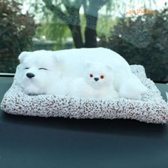 Thú Bông Cún Vàng Lông Mượt - Lõi Than Hoạt Tính Khử Mùi Và Lọc Không Khí Cho Xe Hơi, Trang Trí Ô Tô Đáng Yêu