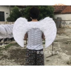 Cánh Thiên Thần Cosplay Đỏ/Trắng/Đen - Chất Liệu Lông Vũ Siêu Mềm, Đồ Hóa Trang Tiệc Tùng Cho Trẻ Em & Người Lớn