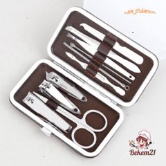 Bộ Dụng Cụ Làm Móng Tay 10 Món Sang Trọng - Thép Không Gỉ Cao Cấp, Bộ Trang Điểm Tại Nhà Hoàn Hảo, Quà Tặng Ý Nghĩa