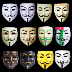 Mặt Nạ Hacker Vàng Bóng Anonymous 2020 - Phụ Kiện Hóa Trang Halloween Độc Đáo Cho Tiệc Tùng và Sự Kiện