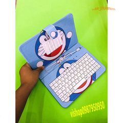Bao Da PU Doremon 7 Inch với Bàn Phím và Đầu Cắm Micro USB - Thiết Kế Chong Chóng Sang Trọng cho Điện Thoại Android