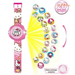 Đồng Hồ Đa Chức Năng LED 3D Hello Kitty & Doraemon - Lựa Chọn 12 Mẫu Chiếu Độc Đáo, Thích Hợp Làm Quà Tặng