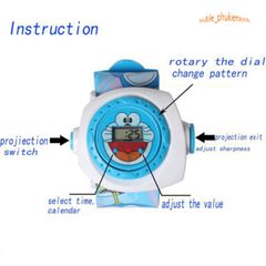 Đồng Hồ Đa Chức Năng LED 3D Hello Kitty & Doraemon - Lựa Chọn 12 Mẫu Chiếu Độc Đáo, Thích Hợp Làm Quà Tặng