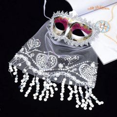 Mặt Nạ Nửa Mặt Cổ Trang Anh Hùng - Đạo Cụ Hóa Trang Halloween Hoàn Hảo Cho Tiệc và Sự Kiện Cosplay