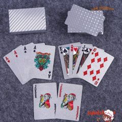 Bộ Bài Tây 52 Lá Sang Trọng Chống Gãy và Chống Nước - Mạ Vàng 100 Đô La - Quà Tặng Độc Đáo cho Dịp Tết và Bạn Bè