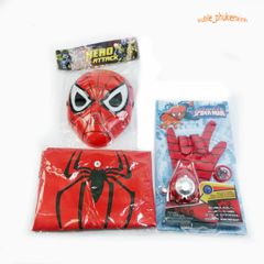 Bộ trang phục Siêu nhân Người Nhện 3D cho bé - Áo choàng, mặt nạ và găng tay an toàn, đồ chơi mơ ước dành cho trẻ em từ 3 tuổi