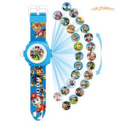 Đồng Hồ 3D Chiếu Hình Nhân Vật Hoạt Hình - Elsa, Kitty, Siêu Nhân, Công Chúa - Đồ Chơi Thú Vị Cho Bé Trai và Bé Gái