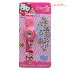 Đồng Hồ 3D Chiếu Hình Nhân Vật Hoạt Hình - Elsa, Kitty, Siêu Nhân, Công Chúa - Đồ Chơi Thú Vị Cho Bé Trai và Bé Gái