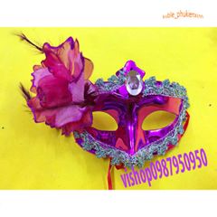 Mặt Nạ Nửa Mặt Lông Vũ Sang Trọng - Phụ Kiện Hóa Trang Halloween 2029 Đẹp Mắt Cho Tiệc Dạ Hội, Cosplay Nam Nữ