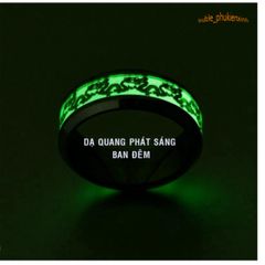Nhẫn Titan Dạ Quang Phát Sáng Trong Bóng Tối - Trang Sức Nam Hàng Đầu Thời Trang Hiện Đại, Mẫu Giao Ngẫu Nhiên