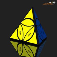 Rubik Tam Giác Pyraminx YJ Petal - Đồ Chơi Trí Tuệ Không Dán Màu Sắc, Phát Triển Tư Duy Cho Trẻ Em