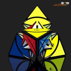 Rubik Tam Giác Pyraminx YJ Petal - Đồ Chơi Trí Tuệ Không Dán Màu Sắc, Phát Triển Tư Duy Cho Trẻ Em