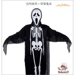 Bộ Đồ Hóa Trang Halloween Hình Bộ Xương Cho Trẻ Em - Trang Phục Lễ Hội Độc Đáo, Thú Vị Và Ấn Tượng
