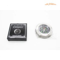 La bàn mini phong thủy đa năng - Chỉ phương hướng, lý tưởng cho phượt thủ và du lịch, chất liệu kim loại bền đẹp, đường kính 75mm.