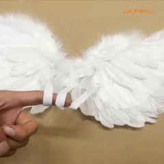 Đôi Cánh Thiên Thần Cosplay Trắng Kích Thước 80x60cm - Phụ Kiện Tiệc Tùng Dễ Thương Cho Người Lớn & Trẻ Em
