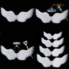Đôi Cánh Thiên Thần Cosplay Trắng Kích Thước 80x60cm - Phụ Kiện Tiệc Tùng Dễ Thương Cho Người Lớn & Trẻ Em