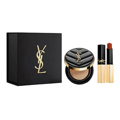 Set Phấn Nước Và Son Môi Yves Saint Laurent YSL Le Cushion - The Slim 1936 Màu Đỏ Cam Gạch Sang Trọng Chính Hãng