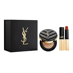 Set Phấn Nước Và Son Môi Yves Saint Laurent YSL Le Cushion - The Slim 1936 Màu Đỏ Cam Gạch Sang Trọng Chính Hãng