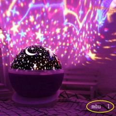 Đèn Ngủ Chiếu Sao 3D 360 Star Master Pro - Đèn Trang Trí Tự Động 7 Màu Sắc, Chiếu Bầu Trời Lung Linh, Quà Tặng Độc Đáo