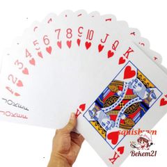 Bộ Bài Tây Khổng Lồ A4 - Bài Poker Kích Thước Lớn Đầy Ấn Tượng, Thích Hợp Biểu Diễn và Giảng Dạy