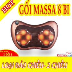 Gối Massage Hồng Ngoại Đa Chức Năng 8 Bi - Giảm Đau Cổ, Vai, Gáy Hiệu Quả, Hỗ Trợ Điều Trị, Bảo Hành 36 Tháng