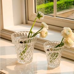 Lọ hoa pha lê Diamond Classic 17cm Crystal Bohemia - Trang trí bàn tiệc tinh tế, món quà hoàn hảo cho người thân và bạn bè