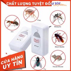Máy Đuổi Côn Trùng Pest Reject - An Toàn, Không Độc Hại, Sử Dụng Sóng Siêu Âm, Hiệu Quả Đuổi Muỗi, Chuột, Gián Trong Nhà.